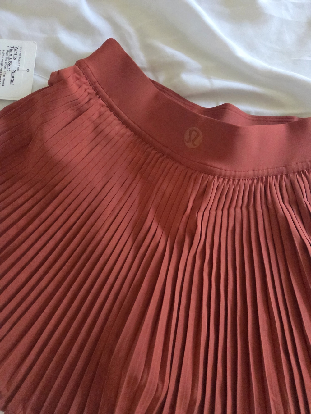 Lululemon BNWT HR Pleated Tennis Skirt - Autumn Rust - Picture 4 of 4